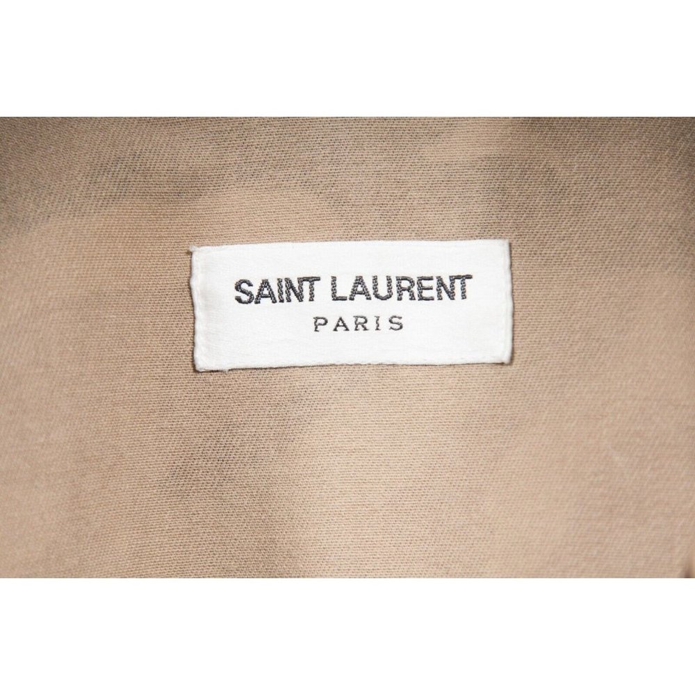 Saint Laurent Men's SS15 Gold Trimmed M65 Military Camo Field Jacke Coat Size 48 - Picture 7 of 10